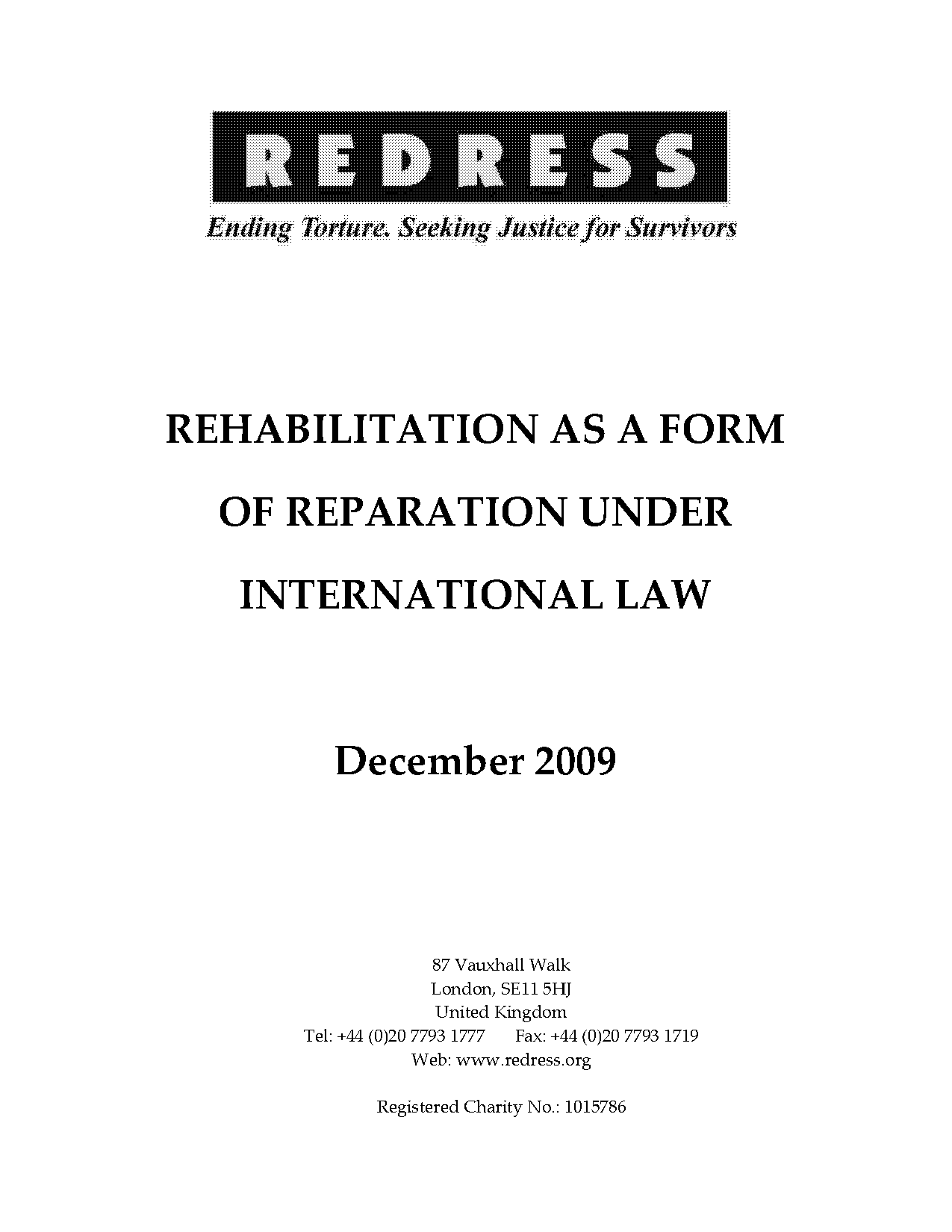 define the legal term rehabilitation